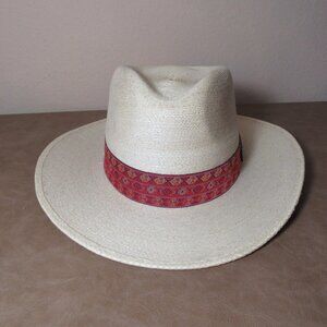 Atwood Jackson Hole Cowboy Hat Low Crown Straw Long Oval Size 7